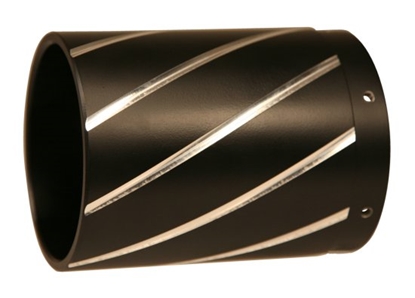 Picture of MUFFLER TIP,FIT RUSH BIG LOUIE 4"MUFFLERS,STYLE L,SOLD EACH BLACK, RIGHT SIDE