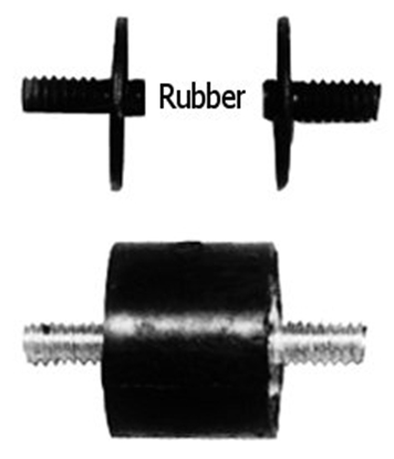 Picture of RUBBER MOUNTS FOR BATTERY CARRIER TRAY - STANDARD DUTY PACK