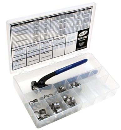 Picture of 70 PIECE STEPLESS CLAMP FUEL LINE FITTINGS KIT  WITH PINCER TOOL