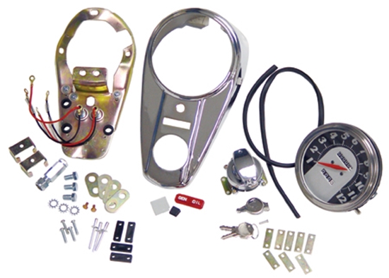 Picture of V-FACTOR INSTRUMENT PANEL COVER & BASE KITS FOR FAT BOB GAS TANKS