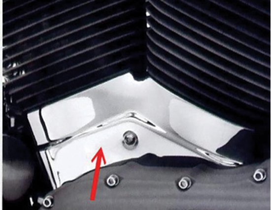 Picture of V-FACTOR CYLINDER BASE/CRANKCASE COVER FOR BIG  TWIN & SPORTSTER