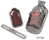 Picture of V-FACTOR 12 VOLT TOMBSTONE TAILLIGHT WITH MOUNT FOR FL STYLE REAR FENDER  