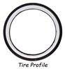 Picture of VEE RUBBER TWIN VRM-302 SERIES WHITE SIDEWALL TIRE