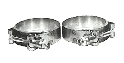 Picture of AIRCRAFT STYLE EXHAUST PORT CLAMPS FOR PANHEAD  & IRONHEAD SPORTSTER
