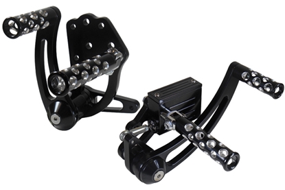 Picture of V-FACTOR BILLET FORWARD CONTROLS FOR BIG TWIN 4 SPEED & SOFTAIL