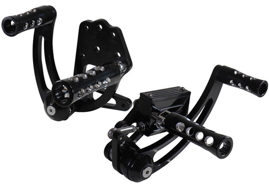 Picture of V-FACTOR BILLET FORWARD CONTROLS FOR BIG TWIN 4 SPEED & SOFTAIL