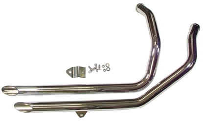 Paughco 90091 Classic Drag Pipe Exhaust Set For Pan head 