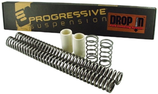 MID-USA Motorcycle Parts. DROP IN FRONT FORK LOWERING KIT FOR BIG TWIN