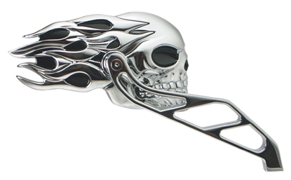 Picture of V-FACTOR FLAMING SKULL MIRRORS FOR ALL MODELS