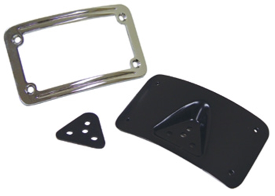 Picture of CURVED STYLE LICENSE MOUNT WITH BACKING PLATE