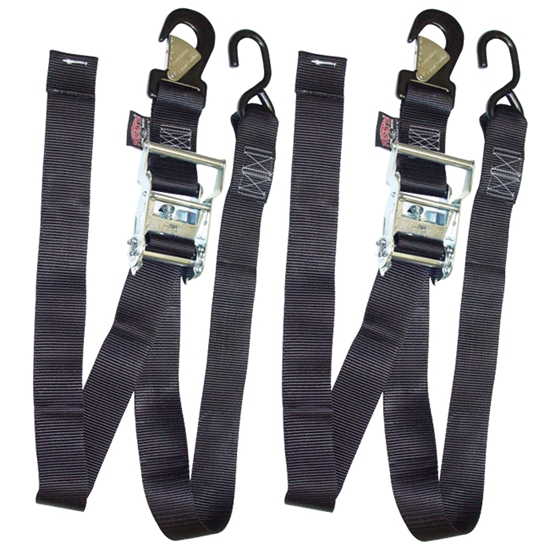 Picture of 2" WIDE RATCHET TIE DOWN PAIRS FOR TRANSPORTING MOTORCYCLES