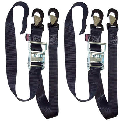 Picture of 2" WIDE RATCHET TIE DOWN PAIRS FOR TRANSPORTING MOTORCYCLES