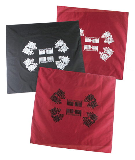 Picture of RED BANDANNA WITH BLACK MID-USA LOGO