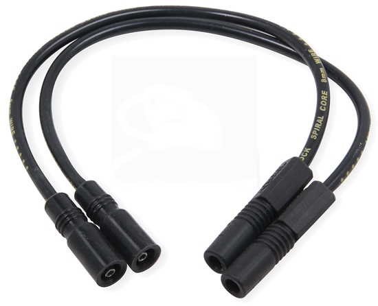 Picture of SPARK PLUG WIRES ACCEL SS 8MM 1999/2008 FL CARB OR FI 2004/06 XL SPIRAL CORE BLACK