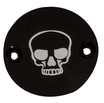 Picture of TIMER COVER FOR #66720, #66721 USE ON M8 GEAR CASE 2017/L* BLK.SKULL COVER RPL. 25600042