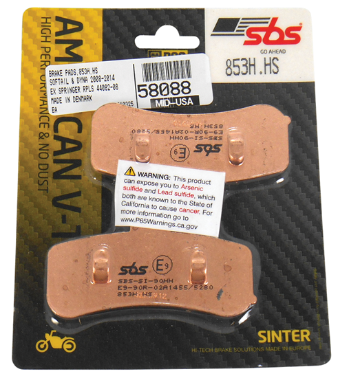 Picture of OE STYLE BRAKE PADS FOR BIG TWIN & SPORTSTER