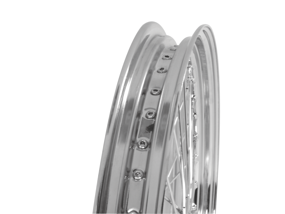 MID-USA Motorcycle Parts. FRONT SPOOL WHEEL,CHROME CUSTOM APPLICATIONS ...