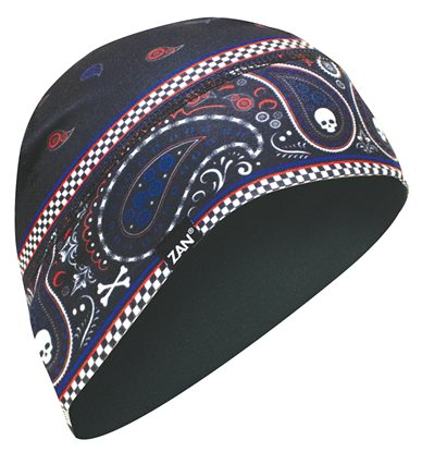 Picture of BEANIE/HELMET LINER RED,WHITE & BLUE BANDANNA ZANHEADGEAR  WHLL148