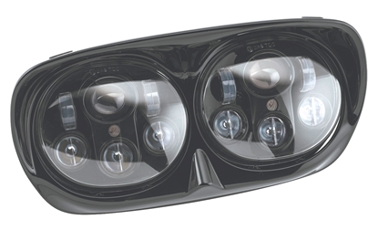 Picture of LED DUAL HEADLIGHT AND HOUSING FITS 2004-2013 ROAD GLIDE DUAL 5-3/4" ASSEMBLY,BLACK