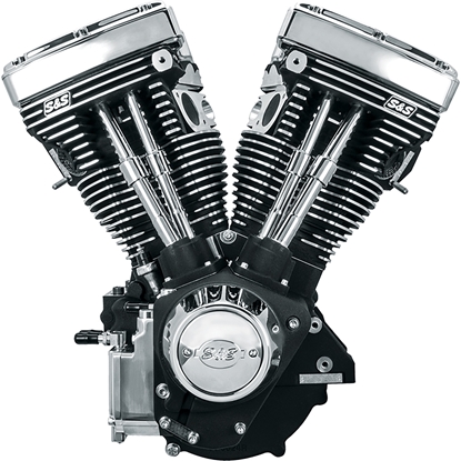 Picture of V111 LONG BLOCK ENGINE FOR EVOLUTION MODELS - WRINKLE BLACK