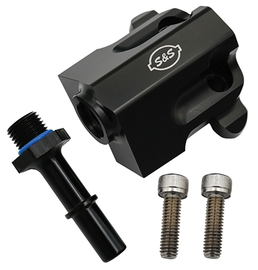 Picture of FUEL RAIL KIT, S&S BILLET FITS 2017-2024 M8 TOURING  BLACK ANODIZED, 160-0280