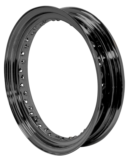 Picture of BLACK STEEL RIM,21 X 2.15 40 SPOKE DROP CENTER