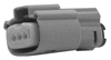 Picture of GRAY 3 PIN FEMALE HOUSING UW MOLEX PIN TYPE WIRE END HD 72514-07GY, NM-33471-0302