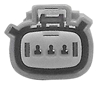 Picture of GRAY 3 PIN FEMALE HOUSING UW MOLEX PIN TYPE WIRE END HD 72514-07GY, NM-33471-0302