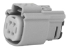 Picture of GRAY 4 PIN FEMALE HOUSING UW MOLEX PIN TYPE WIRE END HD 72444-07GY, NM-33472-4002
