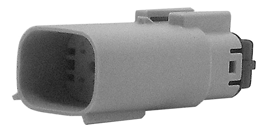 Picture of GRAY 8 PIN MALE HOUSING UW MOLEX PIN TYPE WIRE END HD 72447-07GY, NM-33482-0802