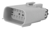 Picture of GRAY 12 PIN MALE HOUSING UW MOLEX PIN TYPE WIRE END HD 72490-07GY, NM-33482-1202