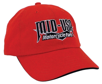 Picture of BASEBALL CAP RED MID-USA LOGO