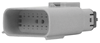 Picture of GRAY 16 PIN MALE HOUSING UW MOLEX PIN TYPE WIRE END HD 72492-07GY, NM-33482-1602
