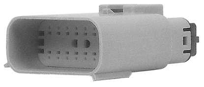 Picture of GRAY 16 PIN MALE HOUSING UW MOLEX PIN TYPE WIRE END HD 72492-07GY, NM-33482-1602