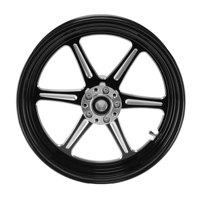 Picture of REVOLVER WHEEL,BLACK CUT 18"X 5.5" REAR,25MM BEARINGS