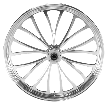 Picture of MANHATTAN WHEEL,POLISHED 21"X 2.15" FRONT,SINGLE DISC 25MM BEARINGS