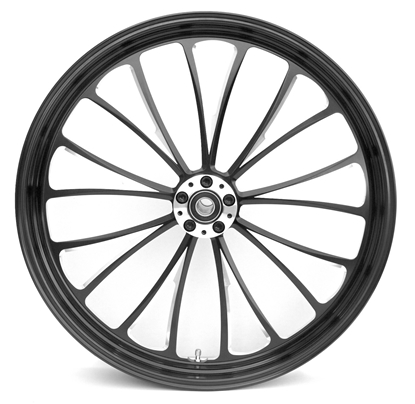 Picture of MANHATTAN BLACK CUT WHEEL 21"X 2.15"FRONT,SINGLE DISC 25MM BEARINGS