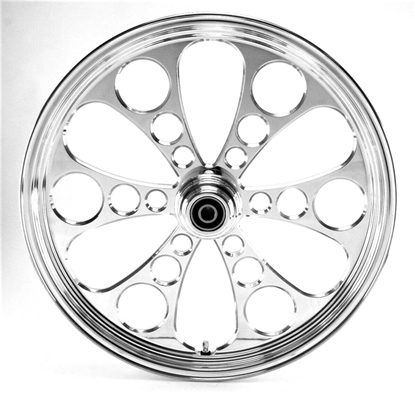 Picture of KOOL KAT WHEEL,POLISHED 21"X 3.5" FRONT, DUAL DISC 25MM WHEEL BEARINGS