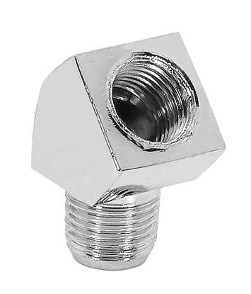 Picture of OIL FITTING,CHROME PLATED 45 DEGREE ANGLE 1/8" NPT X 1/8" NPT