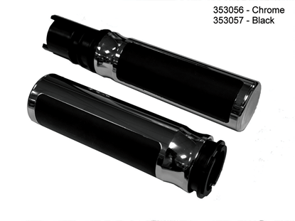 Picture of THROTTLE CONTROL W GRIPS,BLACK FITS 2023/L* TOURING MODELS TBW,CONTOUR RUBBER,HD 56100587