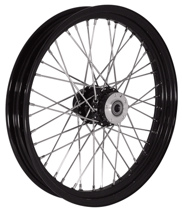 Picture of 40 SPOKE WHEEL,21" X 3.25" FXST & FXDWG 2000/2006 BLACK RIM & BLACK HUB