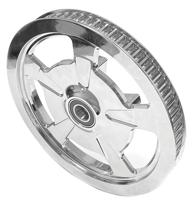 Picture of REAR PULLEY,1" WIDE,CHROME 68T FITS 2009/L* TOURING MODELS ALUMINUM, HD 40217-09